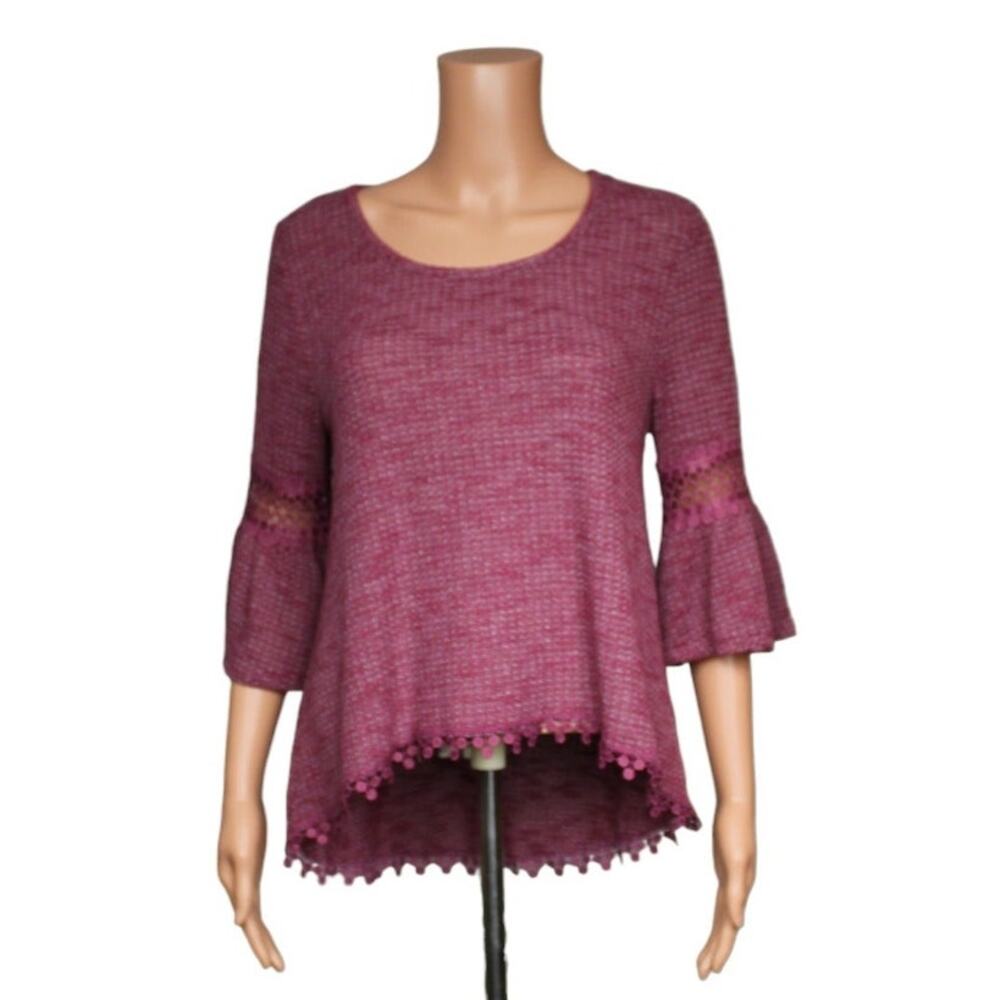 Wall Flower 3/4 Sleeve Top Women's Size Large